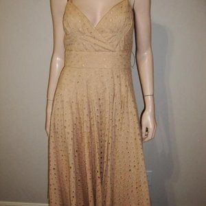 Venus Eyelet Tan/beige sundress